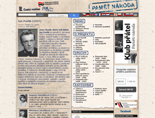 Tablet Screenshot of pametnaroda.cz